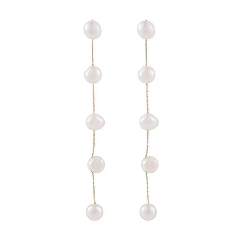 Pearl Tassel Earrings