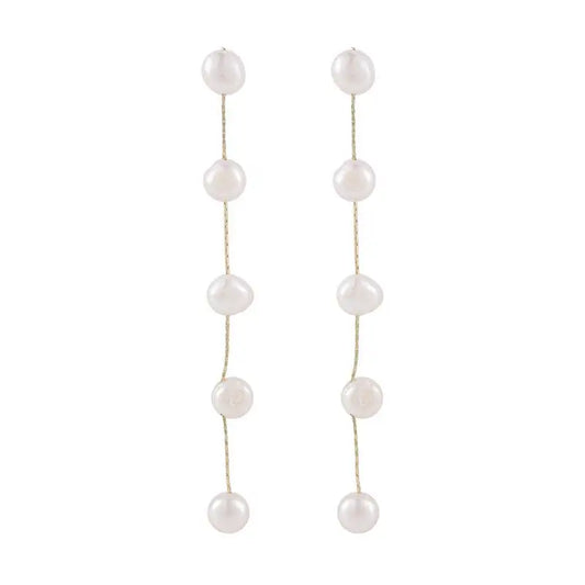 Pearl Tassel Earrings