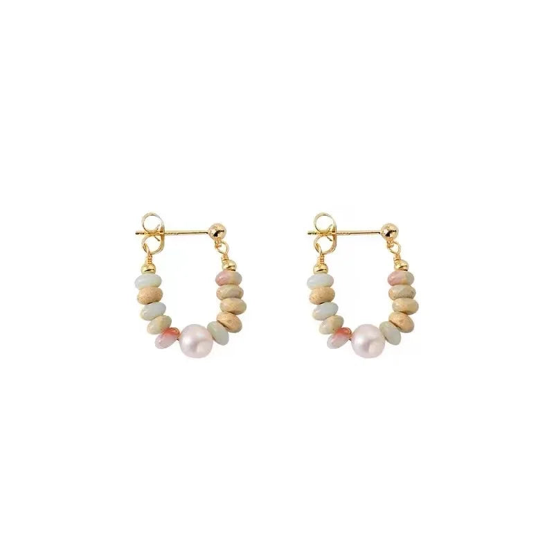 Beaded Pearl Earrings